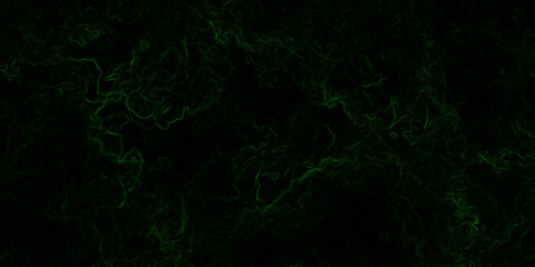 Abstract digital background with faint, glowing green electric lines and fluid. Mysterious, eerie, and atmospheric mood. Organic swirls resembling fog or ethereal energy currents.