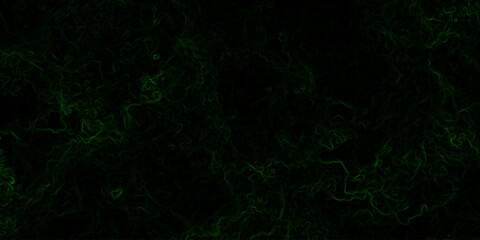 Abstract digital background with faint, glowing green electric lines and fluid. Mysterious, eerie, and atmospheric mood. Organic swirls resembling fog or ethereal energy currents.