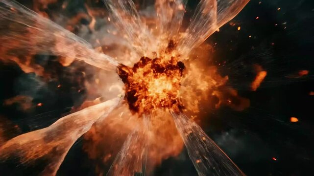 Vibrant abstract fireworks display bursts with colors and dynamic patterns in high definition, High-definition abstract fireworks video 3d render, HDp