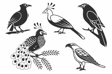 Fototapeta premium set of birds