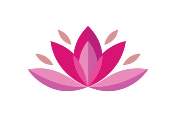 Serene petals gentle floral design vector art illustration