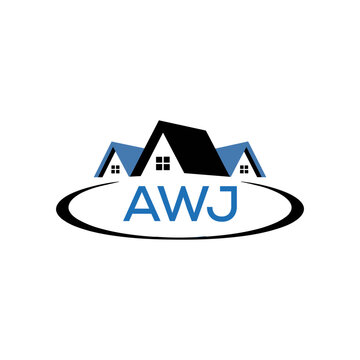 Initial AWJ Letter Linked Logo for business and company identity. Modern AWJ Letter Logo Vector Template with modern trendy golden logo.
