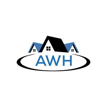 Initial AWH Letter Linked Logo for business and company identity. Modern AWH Letter Logo Vector Template with modern trendy golden logo.
