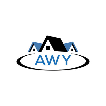 Initial AWY Letter Linked Logo for business and company identity. Modern AWY Letter Logo Vector Template with modern trendy golden logo.
