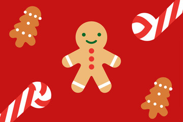 Obraz premium gingerbread man gingerbread cookies