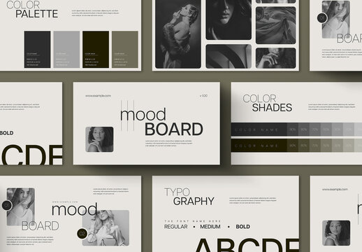 Elegant Brand Mood Board Design Template