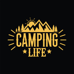 Camping Life T Shirt Graphic