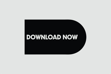 Modern download button graphic design element for digital content availability