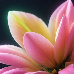 Pink and Yellow Flower Petals