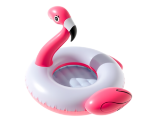 Pink Flamingo Inflatable Pool Float for Summer Fun