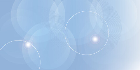 Abstract blue modern background with circle elements. Digital technology concept. vector illustration