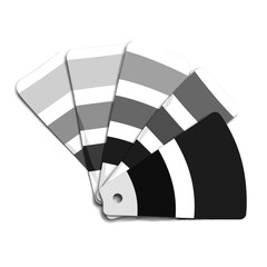 Color swatches often used in construction and renovation. Color swatches help choose right shade for walls, floors or other interior elements. This could be part of construction palette for selection.