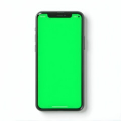 Using Smartphone with Green Screen for App Presentation or Product Mockup