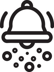 Notification rainfall icon representing weather alerts rain notifications environmental updates and precipitation warnings for apps forecasts outdoor planning