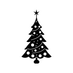 Fototapeta premium christmas tree isolated on white