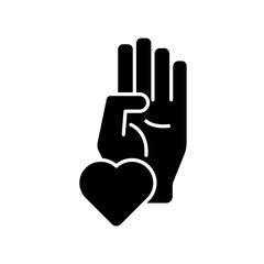 Obraz premium Icon a sincerity, isolated against a clean background.