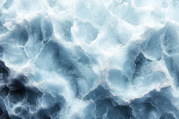 Obraz premium Blue ice formations against clear sky.