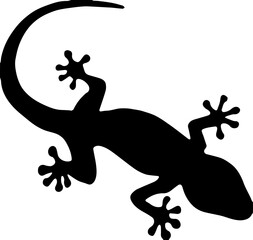 lizard silhouette isolated on white background. Lizard icon vector illustration design.