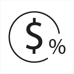 Bussines icon outline vector