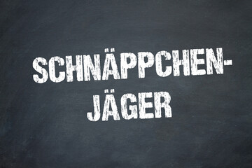 Obraz premium Schnäppchenjäger 