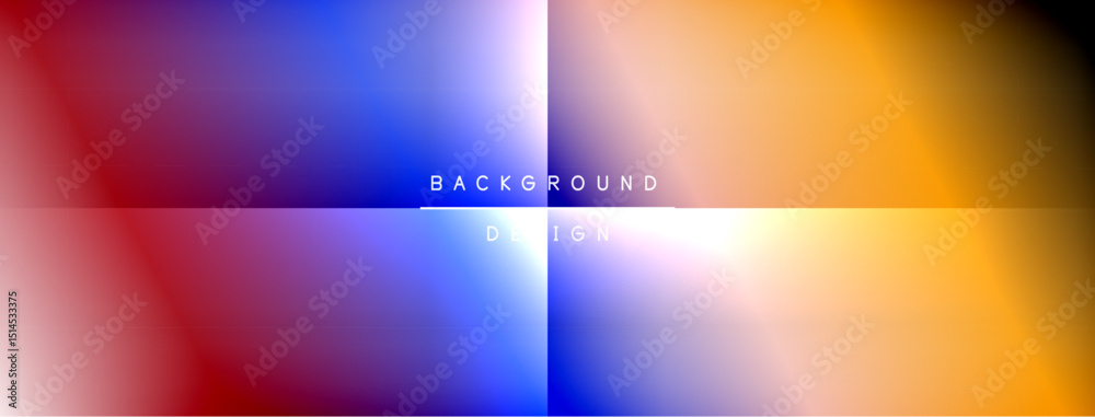 Poster Abstract gradient background. Vivid colors blend smoothly, creating dynamic visual effect. Text reads background design.