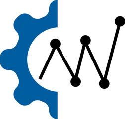 Data analysts vector logo icon