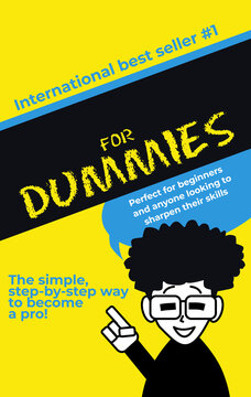 For Dummies book cover template suitable for a For Dummies themed book