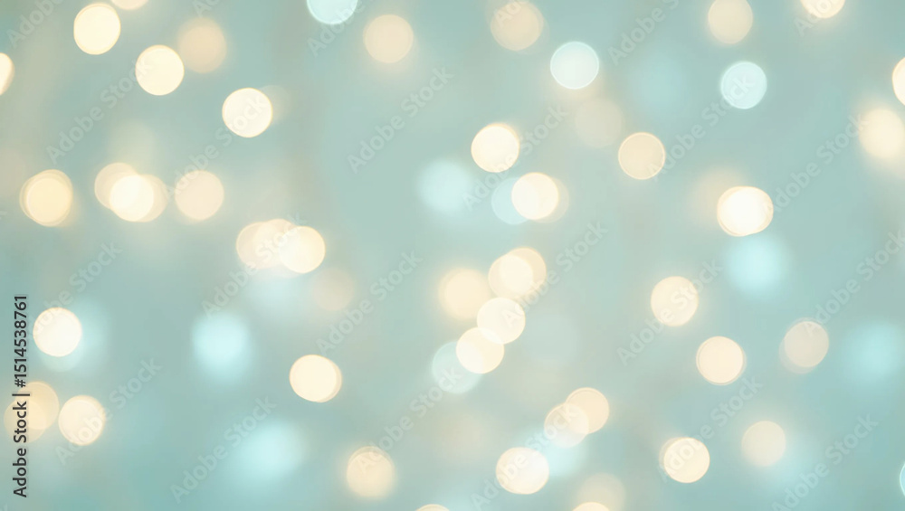 Wall mural blurred lights create a soft and dreamy bokeh background effect