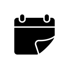 Calendar Page Flipping Showing Passing Time and Date Change