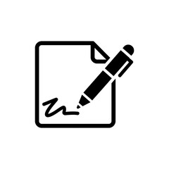 Pen Writing on Paper with Ink Trail