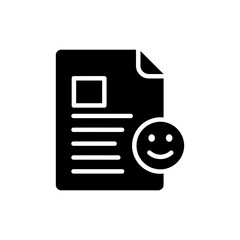 Report Card with Smiley Face Positive Student Performance Feedback