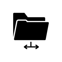 Neural wave transferring data to folder symbolizing AI data storage