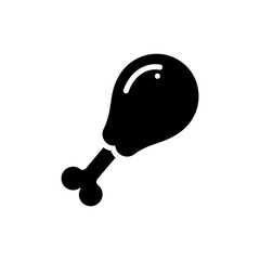 Raw chicken drumstick isolated on white background fresh meat close up