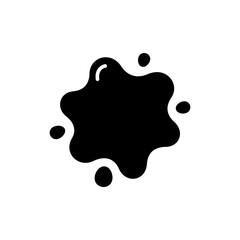 Red Ketchup Splatter Viewed from Top on White Background