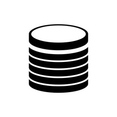 Stacked Red Onion Rings on White Background