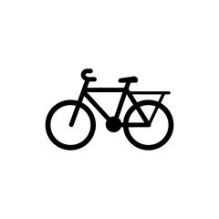 Fototapeta premium Bicycle with Rear Rack Attachment Commuter and Cargo Bike