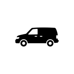 Fototapeta premium Minivan side layout in bold form representing family vehicle design