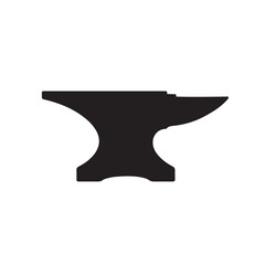 Anvil blacksmith silhouette vector icon