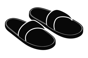 slippers isolated on white