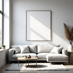 modern living room with sofa