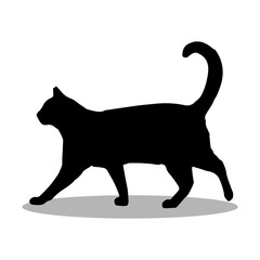 Cat silhouette, Double Cat set box icon, Cat illustration, silhouette, set icon, silhouette, Cat icon
