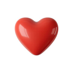 Shiny Red 3D Heart Symbol