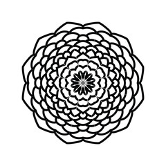 Art & IllustraLotus Mandala Lotus inspired mandala petals in radiant tion