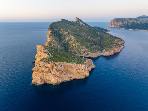 Faro de Llebeig en Sa Dragonera, Mallorca, Islas Baleares