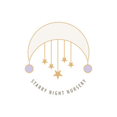 Crescent Moon Star Nursery Design.