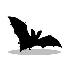 Bat silhouette, Double Bat set box icon, Bat illustration, silhouette, set icon, silhouette, Bat icon
