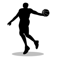 Basketball silhouette, Basketball vector, Basketball illustration, silhouette, set icon, silhouette, Basketball icon