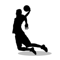 Basketball silhouette, Basketball vector, Basketball illustration, silhouette, set icon, silhouette, Basketball icon