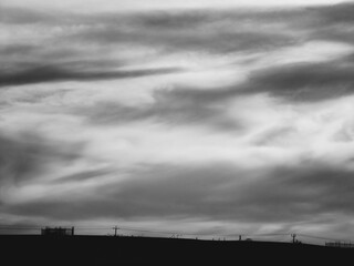 Landscape with clouds
