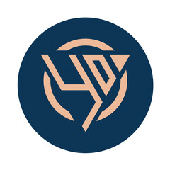 Creative simple Initial Monogram YO Logo Designs.
